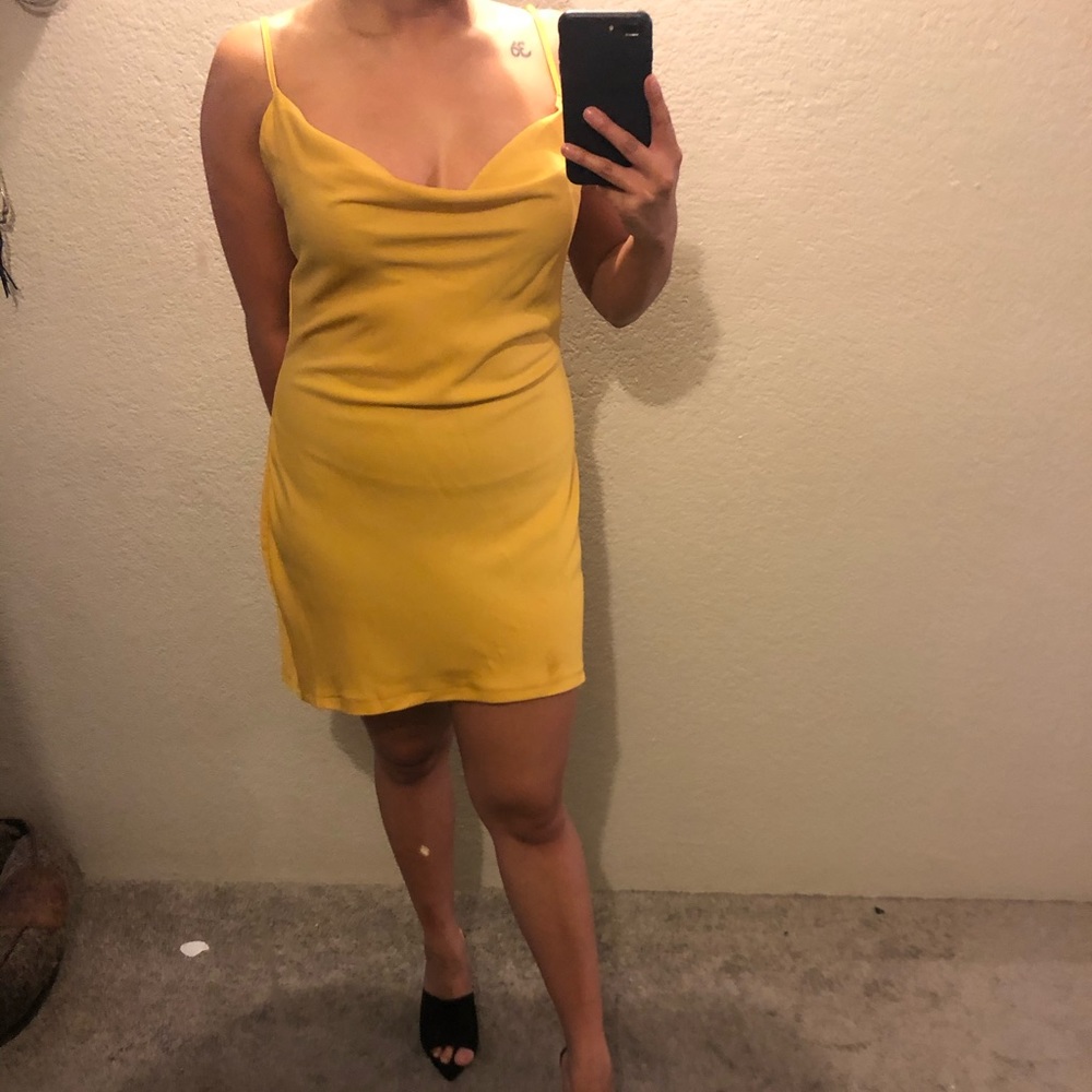 Misguided cowl neck dress